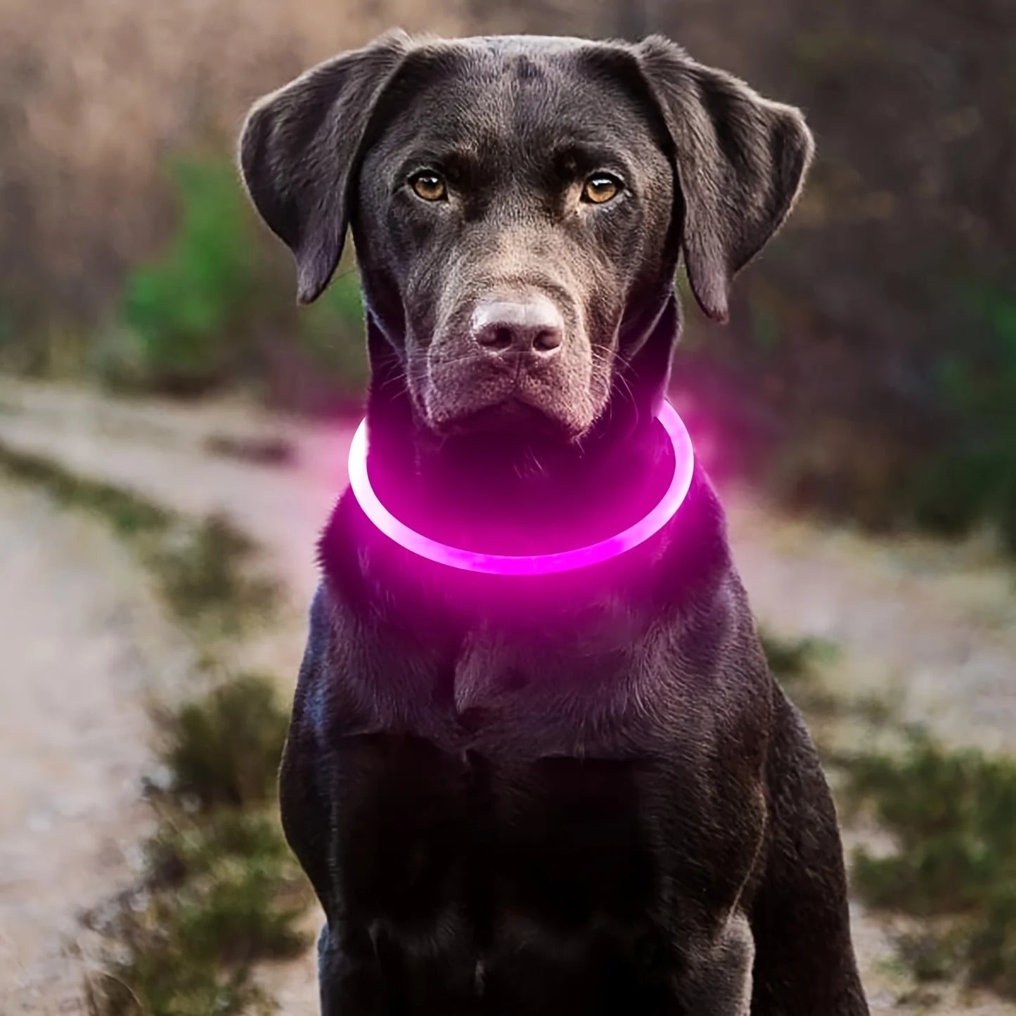 LED Dog Collar – USB Rechargeable, Luminous & Anti-Lost