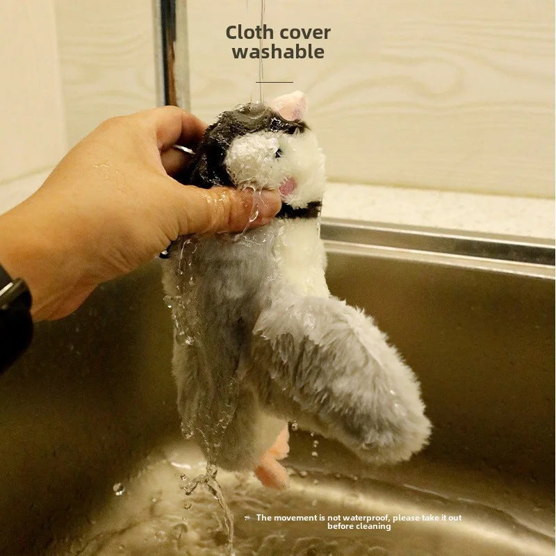 Interactive Pet Toy – Rechargeable Chirping Plush Bird with Catnip