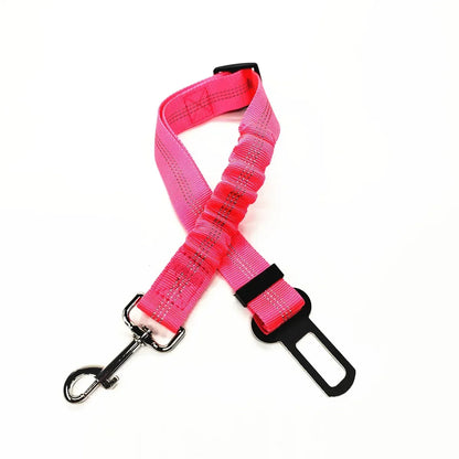 Adjustable Pet Car Seatbelt - Harness Safety Clip