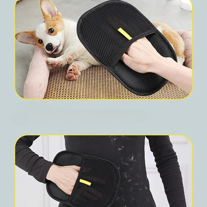 Portable Pet Hair Remover Gloves – Washable