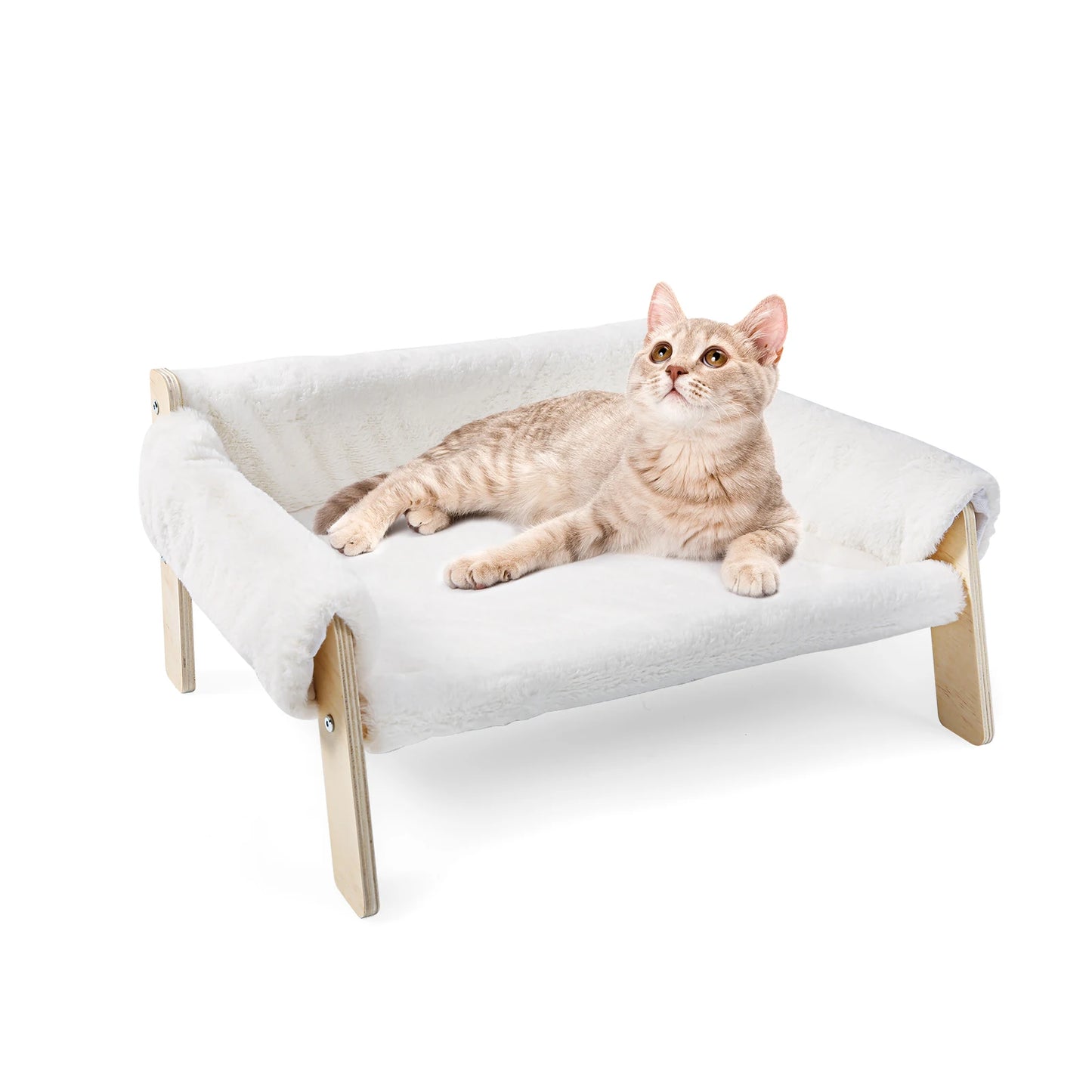 Large Pet Bed Sturdy With Wooden Legs