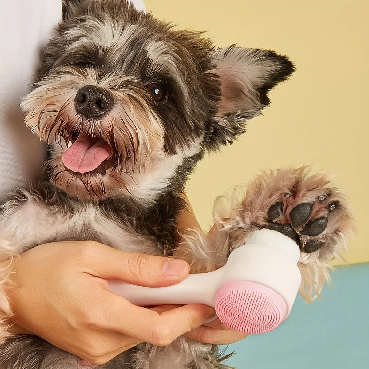 Paw Cleaner & Massager - Dual-Sided Brush