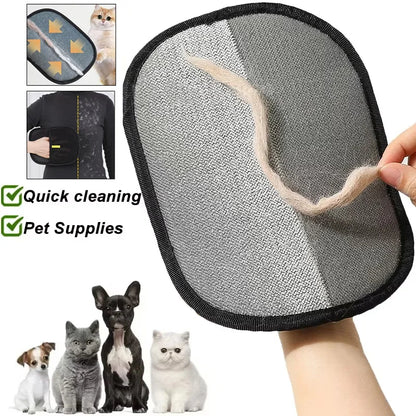 Portable Pet Hair Remover Gloves – Washable