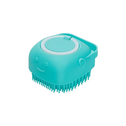 Silicone Pet Bath Brush – Massage & Shampoo Dispenser