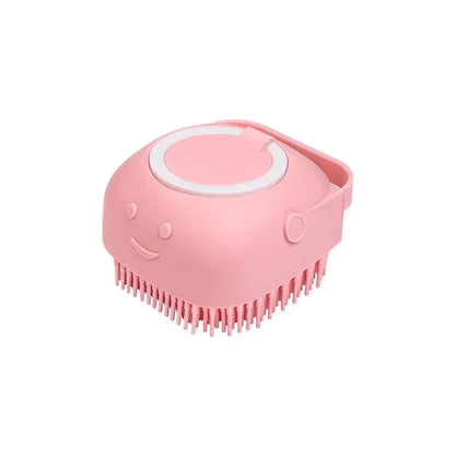 Silicone Pet Bath Brush – Massage & Shampoo Dispenser