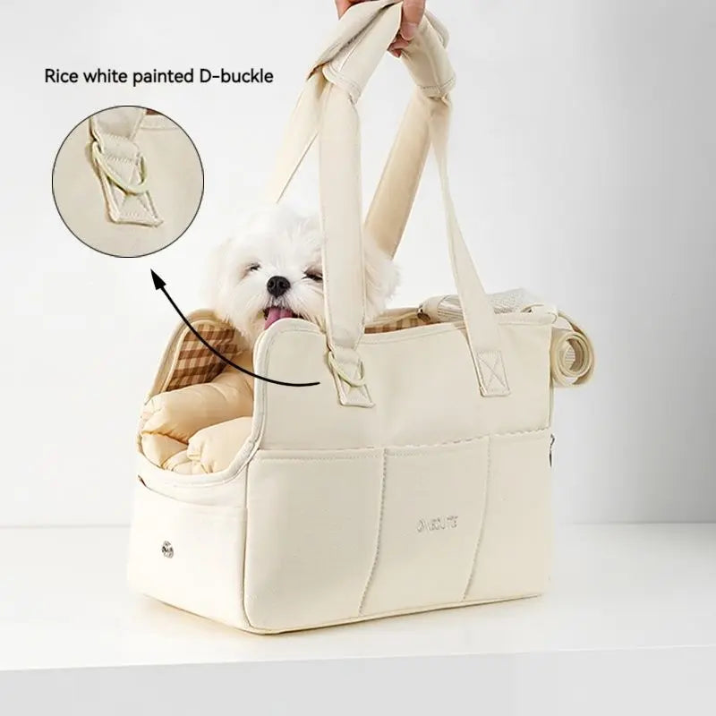 Portable Pet Shoulder Bag – Small Dog & Cat Carrier