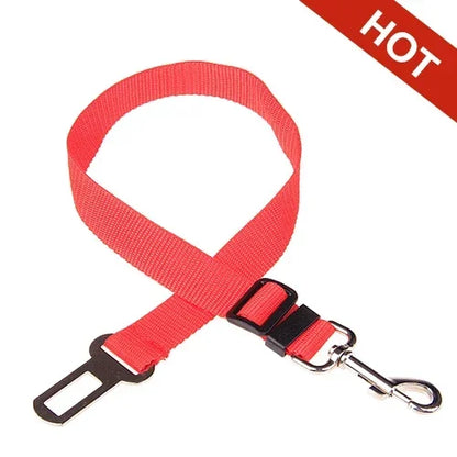 Adjustable Pet Car Seatbelt - Harness Safety Clip