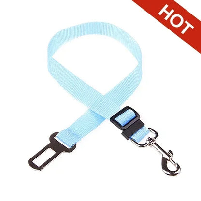 Adjustable Pet Car Seatbelt - Harness Safety Clip