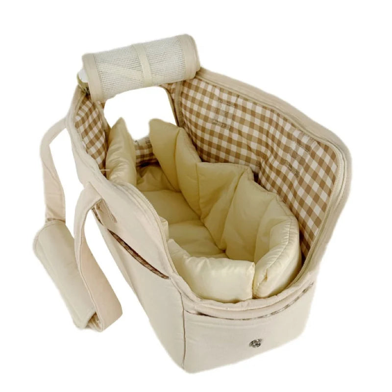 Portable Pet Shoulder Bag – Small Dog & Cat Carrier
