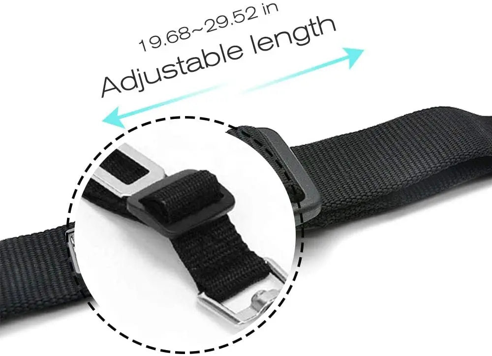 Adjustable Pet Car Seatbelt - Harness Safety Clip