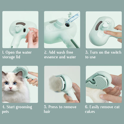 Pet Steam Massage Comb – Soft Brush