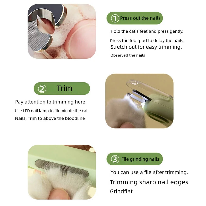 LED Pet Nail Clipper – Safe Trimming