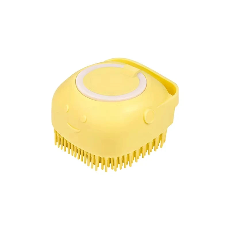 Silicone Pet Bath Brush – Massage & Shampoo Dispenser
