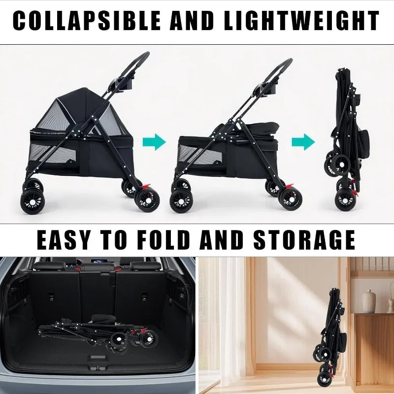 Lightweight & Foldable Pet Stroller