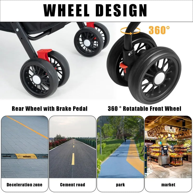 Lightweight & Foldable Pet Stroller