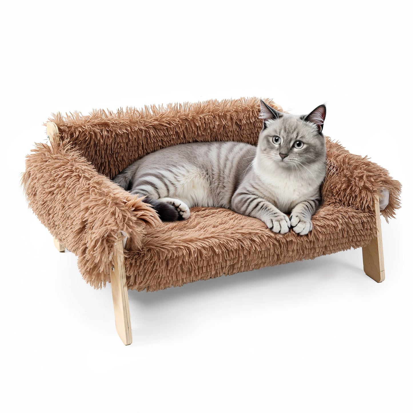 Large Pet Bed Sturdy With Wooden Legs