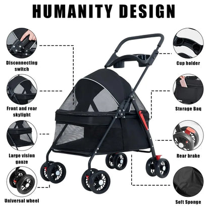 Lightweight & Foldable Pet Stroller