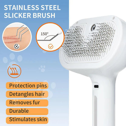 Pet Steam Massage Comb – Soft Brush