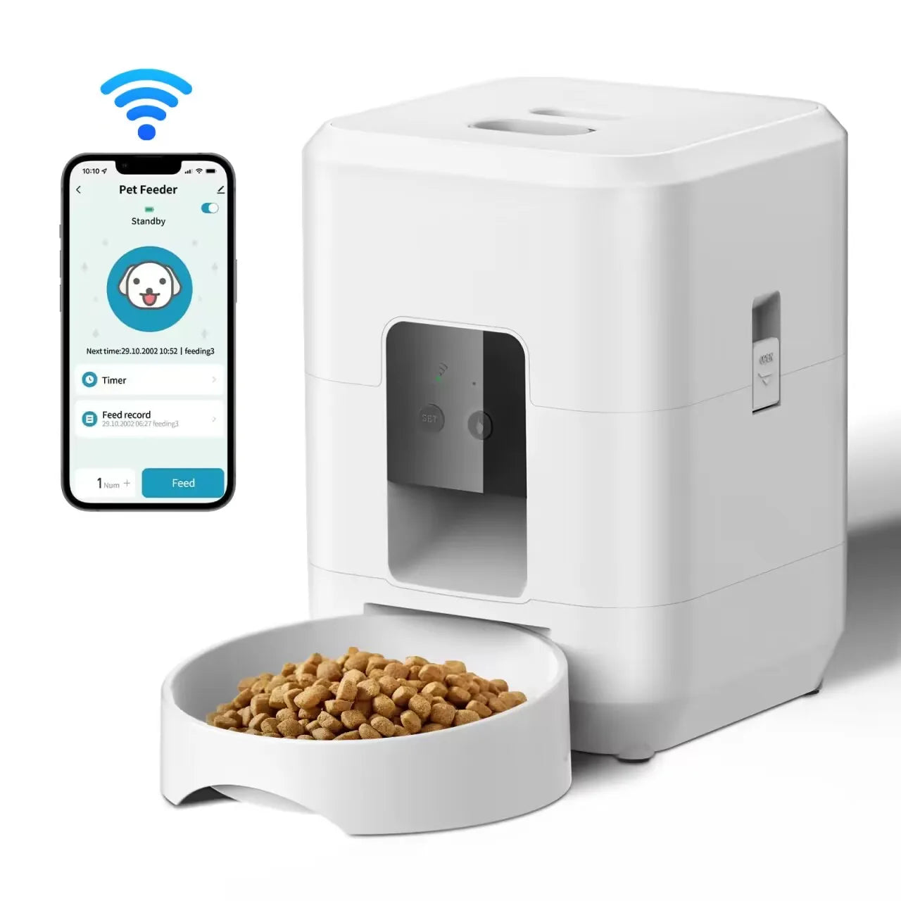 Smart Automatic Pet Feeder – Food Dispenser for Cats & Dogs