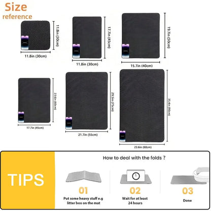 Waterproof Cat Litter Mat - Non-Slip, Double Layer, Easy Clean