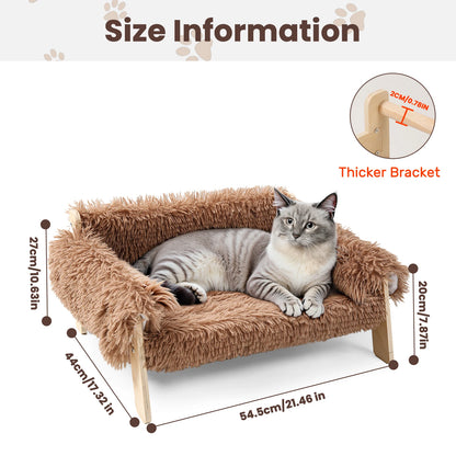 Large Pet Bed Sturdy With Wooden Legs