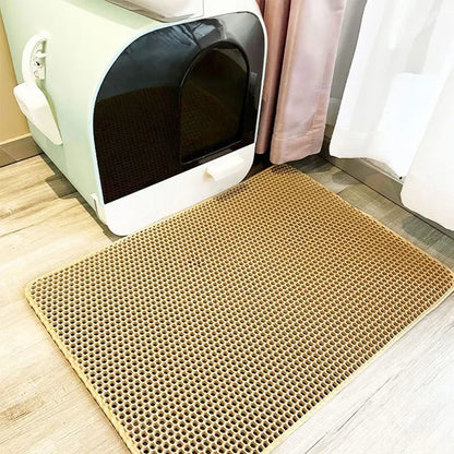 Waterproof Cat Litter Mat - Non-Slip, Double Layer, Easy Clean